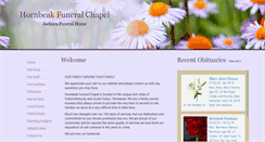 Desktop Screenshot of hornbeakfuneralchapel.com